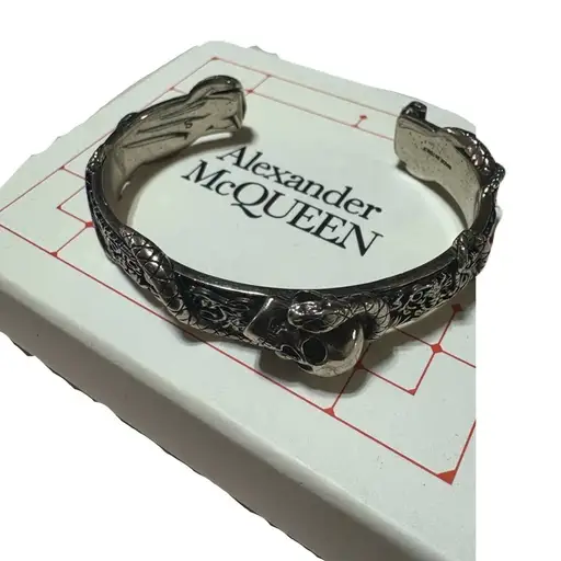 Alexander McQueen スカル スネーク バングル ブレスレット S