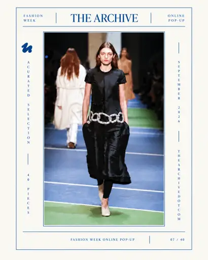 THE POP UP -  The Crystal Chain-Embellished Dress in Black