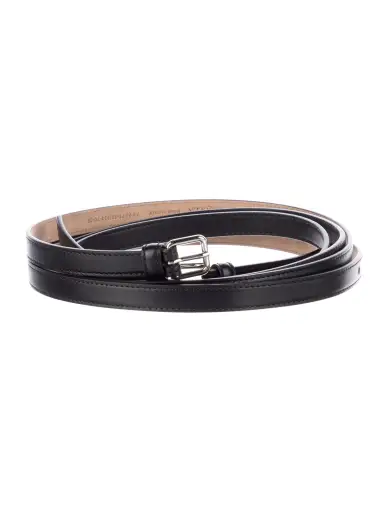 Skinny Leather Waist Belt