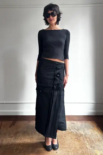 ROBE DE CHAMBRE COMME DES GARÇONS AD2000 EMBELLISHED WRAP SKIRT