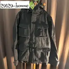 291295HOMME ブラックジャケット 4ポケット