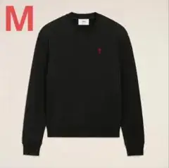 新品未使用 ami paris アミパリ スウェット トレーナー M ブラック