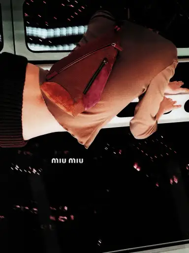 MIU MIU - F/W 1999 MESH AND SUEDE SLING BAG