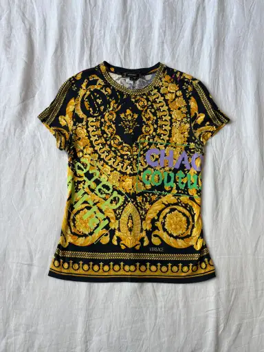 2005/06 Versace by Donatella Versace ‘Chaos Couture’ Baroque Printed Tee