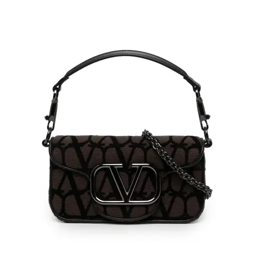 Valentino Small Toile Iconographe VLogo Loco Satchel