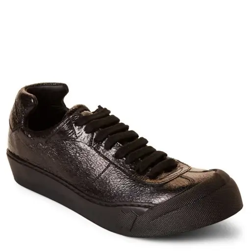 NEW 🖤 Cinzia Araia Black Crackled Low Top Sneakers 9