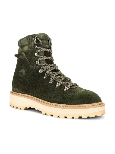 Diemme Olive Suede Hiking Boot with Cream Lug Sole