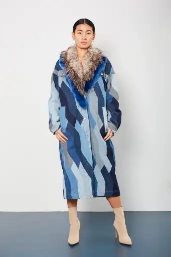 Dries Van Noten Denim Patchwork Jacket