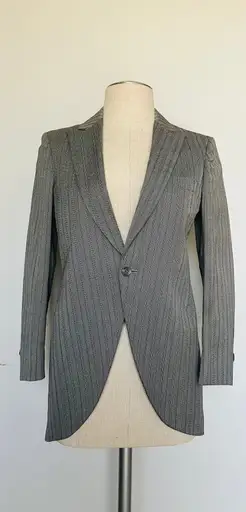 Vintage 80s grey Yves Saint Laurent Tuxedo Jacket Xs - S