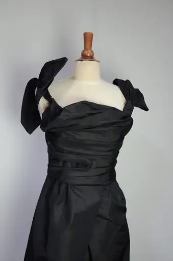 Prada black silk dress