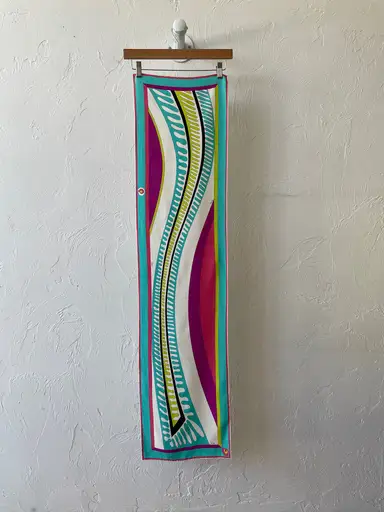 Vintage Emilio Pucci Long Rectangular Silk Scarf