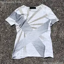 HAIDER ACKERMANN Archive Tee T-Shirt Size S White Rising Sun Flag