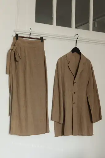 Jurgen Lehl Linen Coat Skirt Set