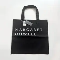 MARGARET HOWELL ブラック トートバッグ コットン