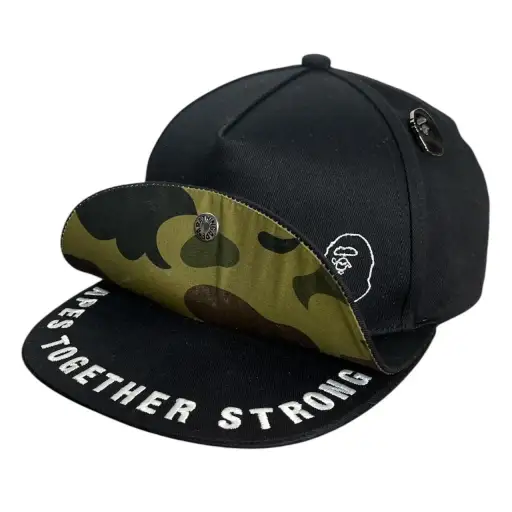 RARE bape double visor snapback