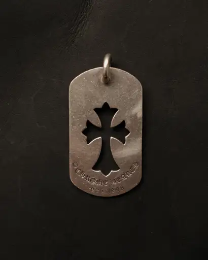 Chrome Hearts 1998 Cross Dog Tag Pendant