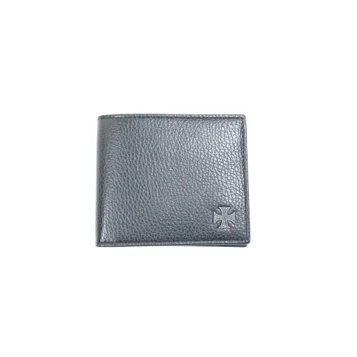 Black Leather Cross Wallet