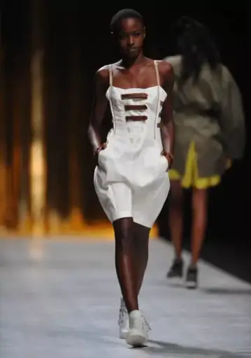 Marithé + François Girbaud runway s/s 2011 dress in black