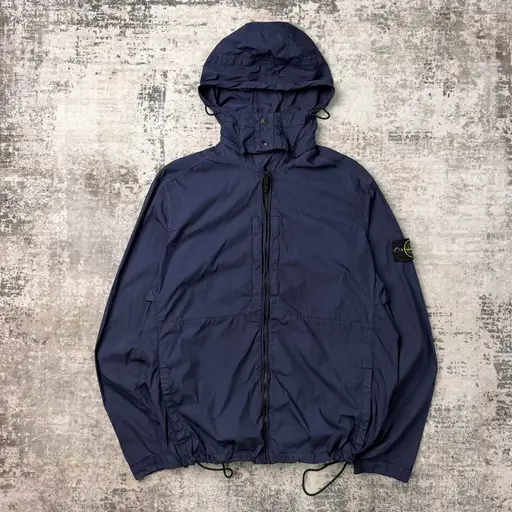 Stone Island Poplin Hooded Jacket (XL)