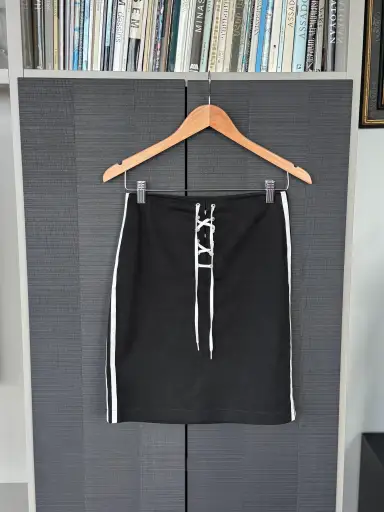 Vintage Moschino Jeans Lace-Up Midi Skirt