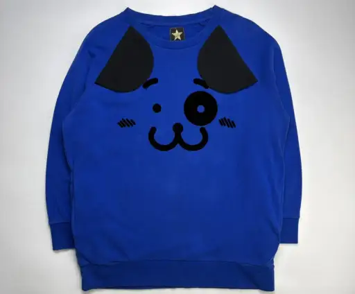 Y2k 20471120 Hyoma Dog Face Crewneck