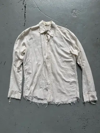 elena dawson fray hem shirt