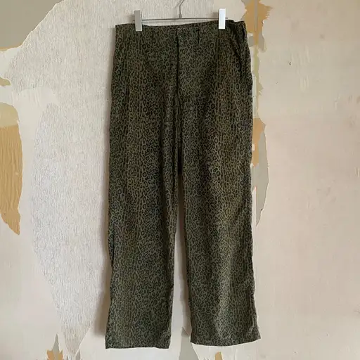 2000s〜 "NEPENTHES" Leopard Camo Fatigue Pants (50s OG-107 Motif)