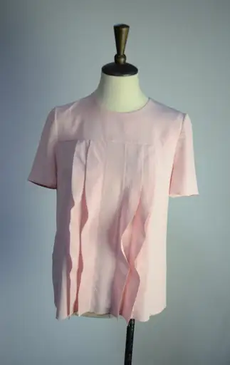 Prada pink silk top