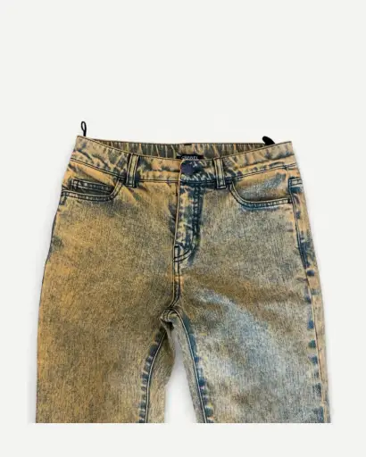 SS24 Bleached Acid Wash Long Denim Sample
