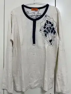 291295 Homme ヘンリーネック カットソー 長袖 Lサイズ