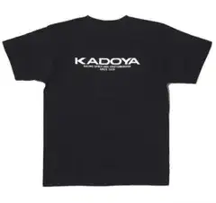 [新品] KADOYA ロゴマーク ブラック 黒 ワッペン付 Ｔシャツ Ｍサイズ