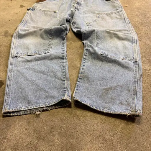 Y2K Baggy Faded Blue Denim Carpenter Jeans
 #carpenter