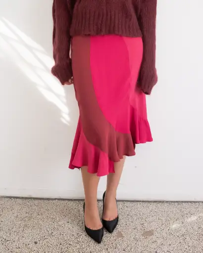 by Tom Ford F/W 2003 Silk Panel Skirt