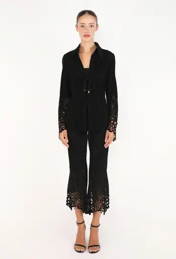 Suede Cut-Out Ensemble, F/W 1999