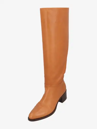 Prada Brown Leather Equestrian Boots