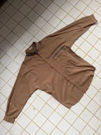 1980s Gianni Versace Brown Button Shirt - Size S