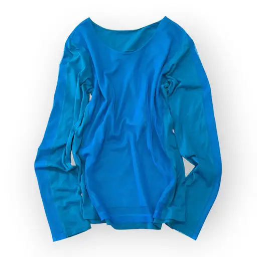 ISSEY MIYAKE Long-Sleeve Mesh Top (Spring/Summer 2004 Collection) イッセイミヤケ 04ss メッシュレイヤードトップス