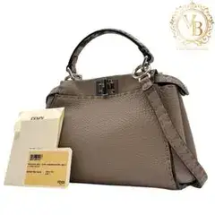 【極美品】フェンディ セレリア ピーカブー ミニ 2way ハンドバッグ