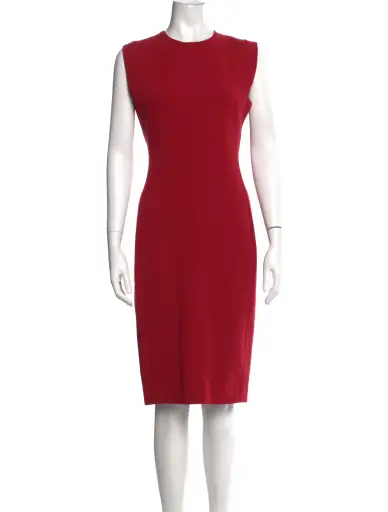 Wool Knee-Length Dress