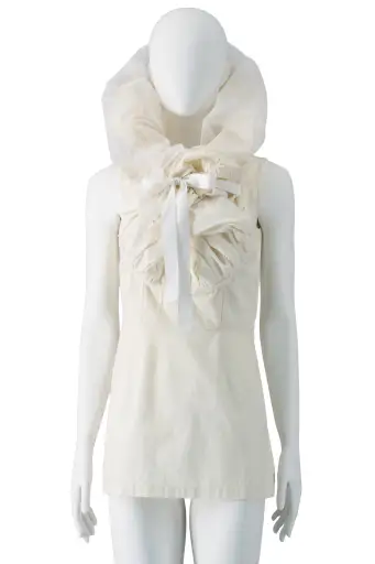 SS02 "ETHNIC COUTURE" RUFFLED COCOON TOP