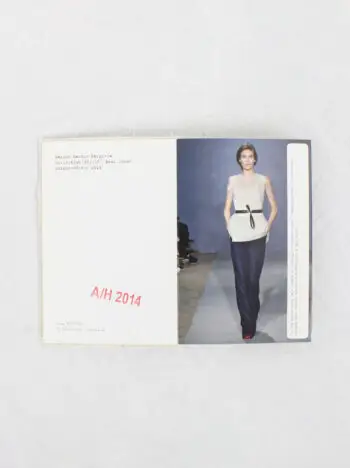 Maison Martin Margiela white muslin covered lookbook of collection 'défilé' — fall 2014
