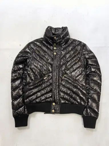 AW2009 Cavalli Black Puffer Jacket