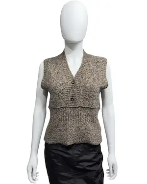 1980s DOLCE&GABBANA DECONSTRUCTED KNITTED VEST