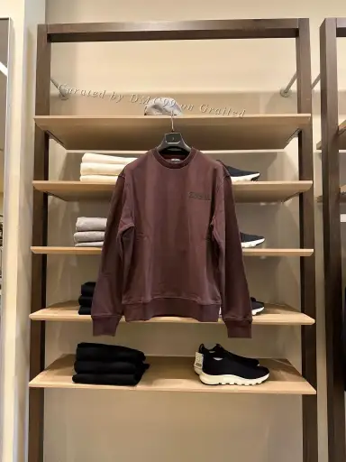 Zegna Men's Relaxed Purple Sweatshirt