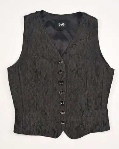 2000S SILK BLEND TAILORED VEST