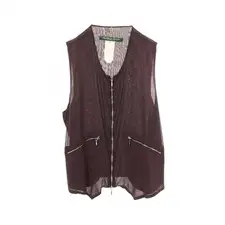Paul Harnden zip-up jerkin, brand off, Paul Harnden silk vest, #1003 02