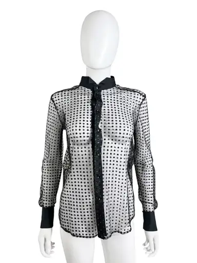 S/S 2017 Transparent Silver Pois Shirt