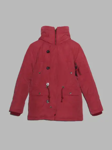 Vivienne Tam red N-3B style down puffer coat - size 1 S XS