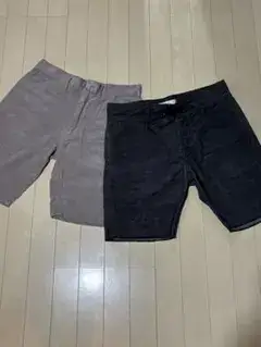 ②本セット ZOZO購入 コーデュロイ ハーフパンツ ショーツ