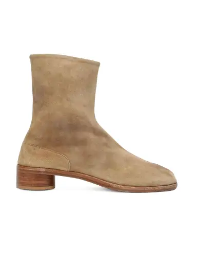 Tabi Ankle Boots Brown Suede